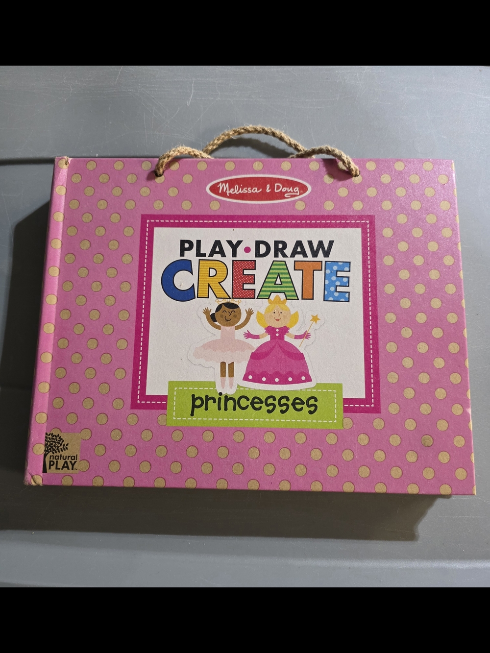 Melissa & Doug Pink Play·Draw·Create Princesses Activity Set